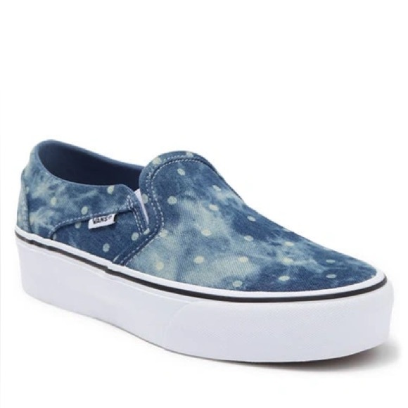 Vans Shoes - Vans Denim Dots Slip-On Shoes